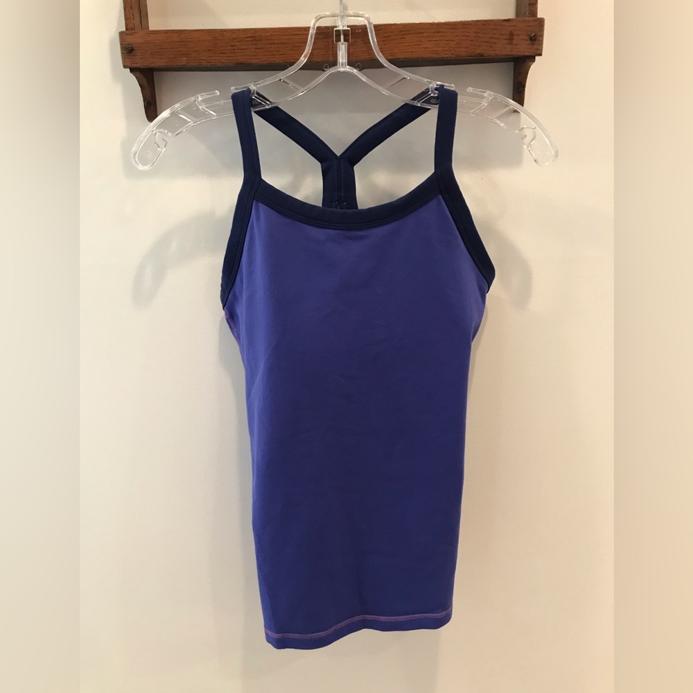 Lululemon Racerback Blue Tank, Size 6